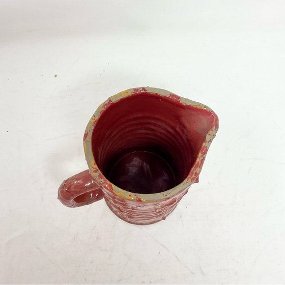 Rustic Red Ceramic Pitcher - Picture 3 of 4